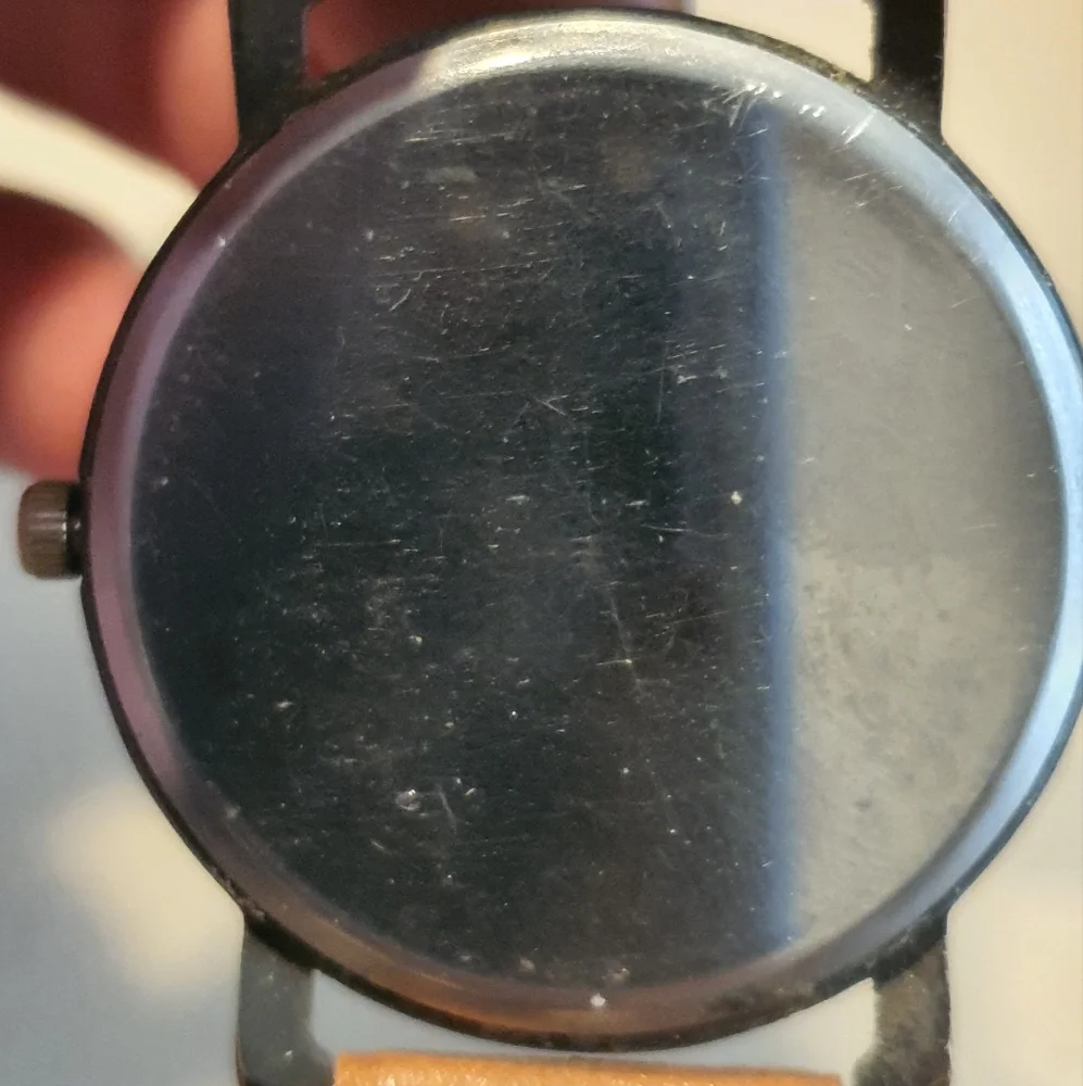 10/$20 Black/Silver Leather Men's Watch